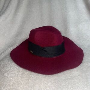 Abercrombie & Fitch A&F Maroon Cowboy Safari Hat
